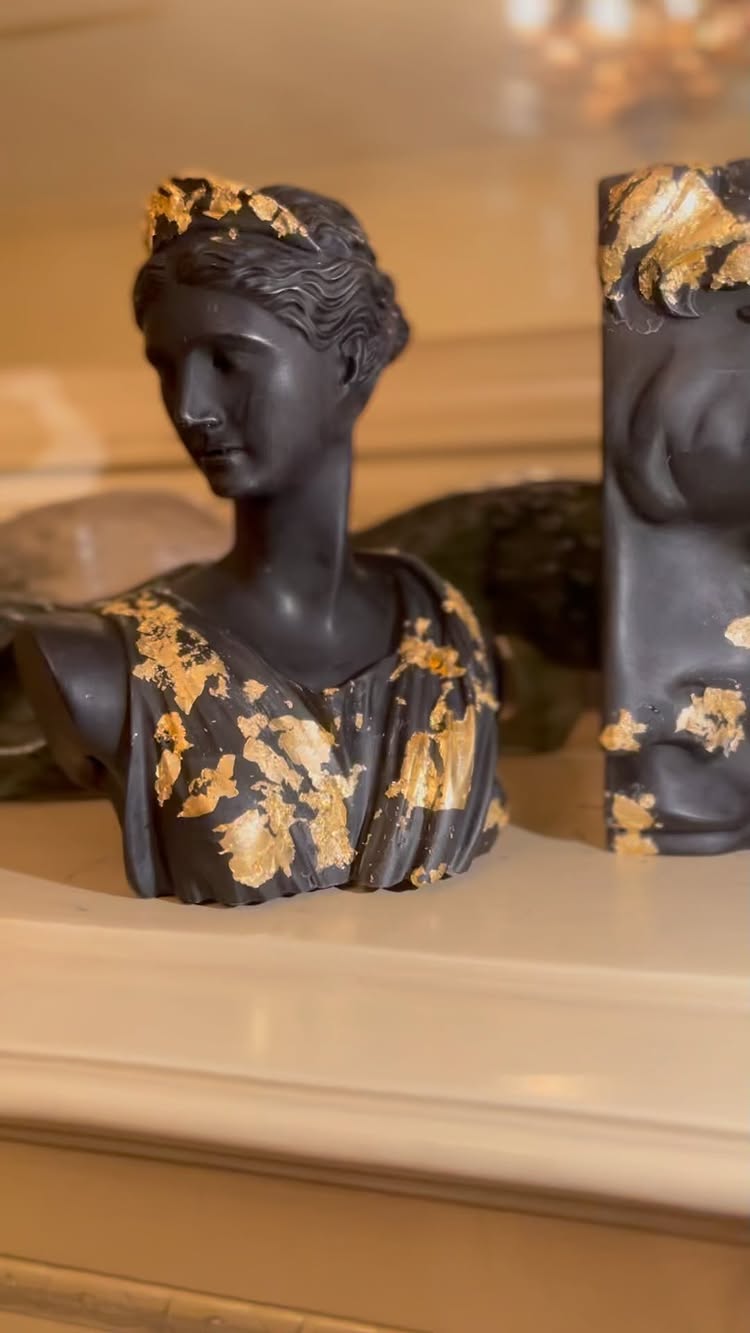 Artemis, Hercules and Triple goddess in gold #candela
