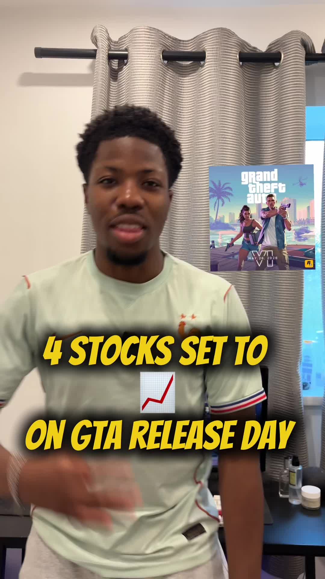 These are 4 stocks that could boom when GTA 6 drops! Have you pre ordered the game yet? #gta6 #stockmarket #investing