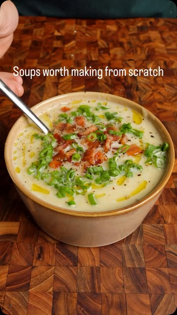 Soups so good that they’re worth making from scratch. Ep 1: Creamy Potato and Leek. Check my bio for the full written...