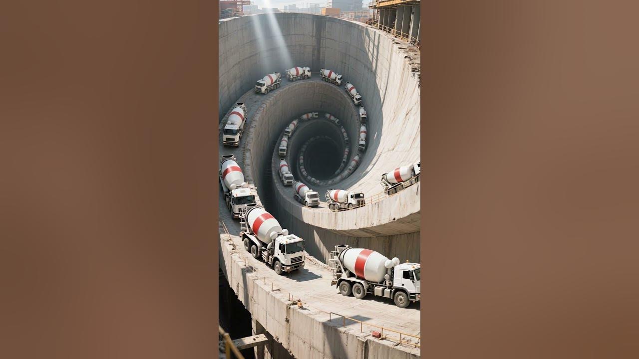 Watch real, unfiltered footage from a bustling construction site as engineers and workers tackle massive pile foundat...