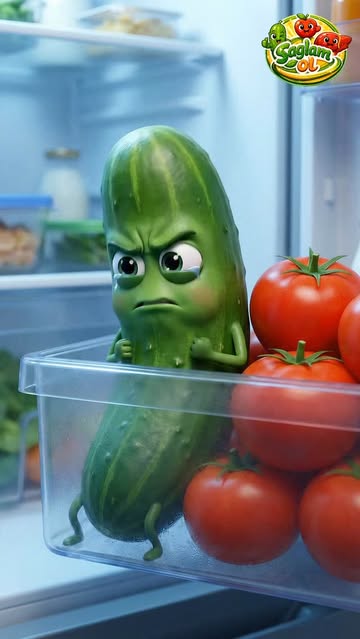 Mən xıyaram,məni pomidordan uzaq tut! 🥒🍅 #saglamolaz #baku #azerbaycan