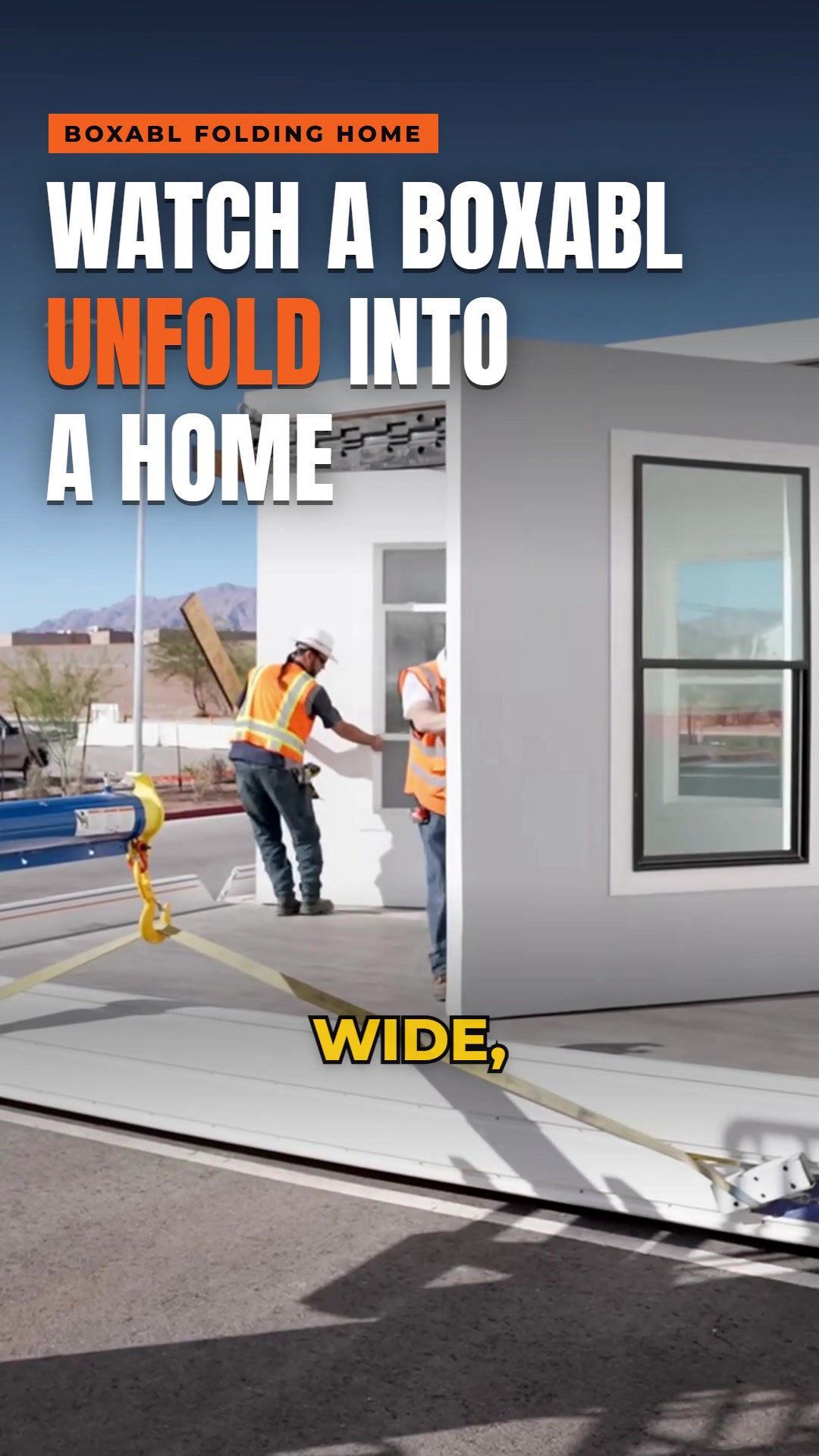 This entire home arrives folded on a truck and unfolds on site 🤯 Meet the Boxabl Casita, a full home with a kitchen,...