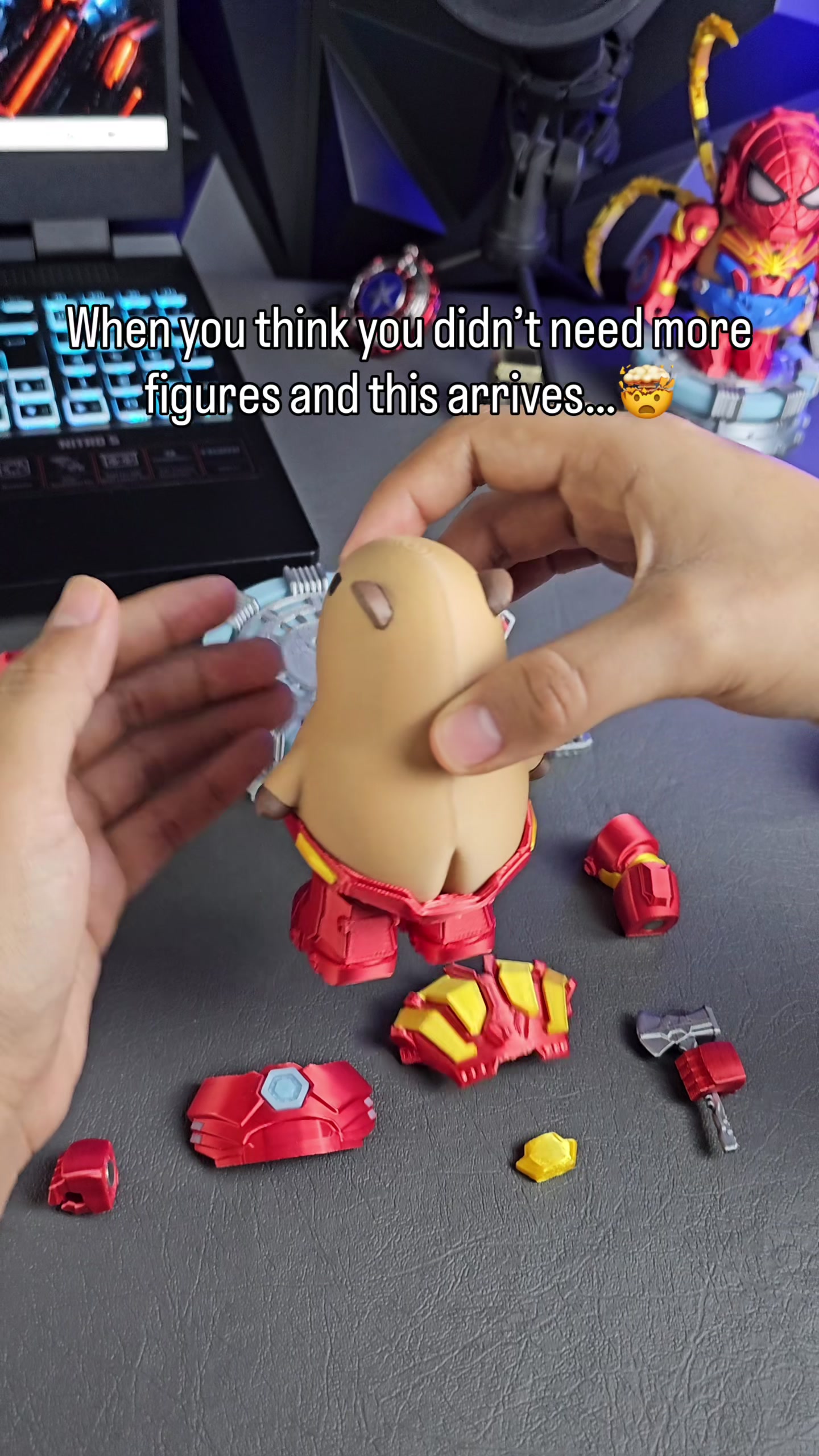This capybara could be the next big hero gift in America 💥 #ironman #marvel #reelsusa #oddlysatisfying #collectibles