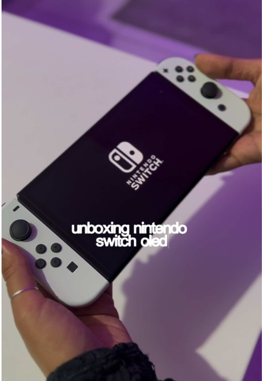 unboxing nintendo switch oled #nintendoswitch #nintendoswitcholed #unboxing #asmr #girlythings