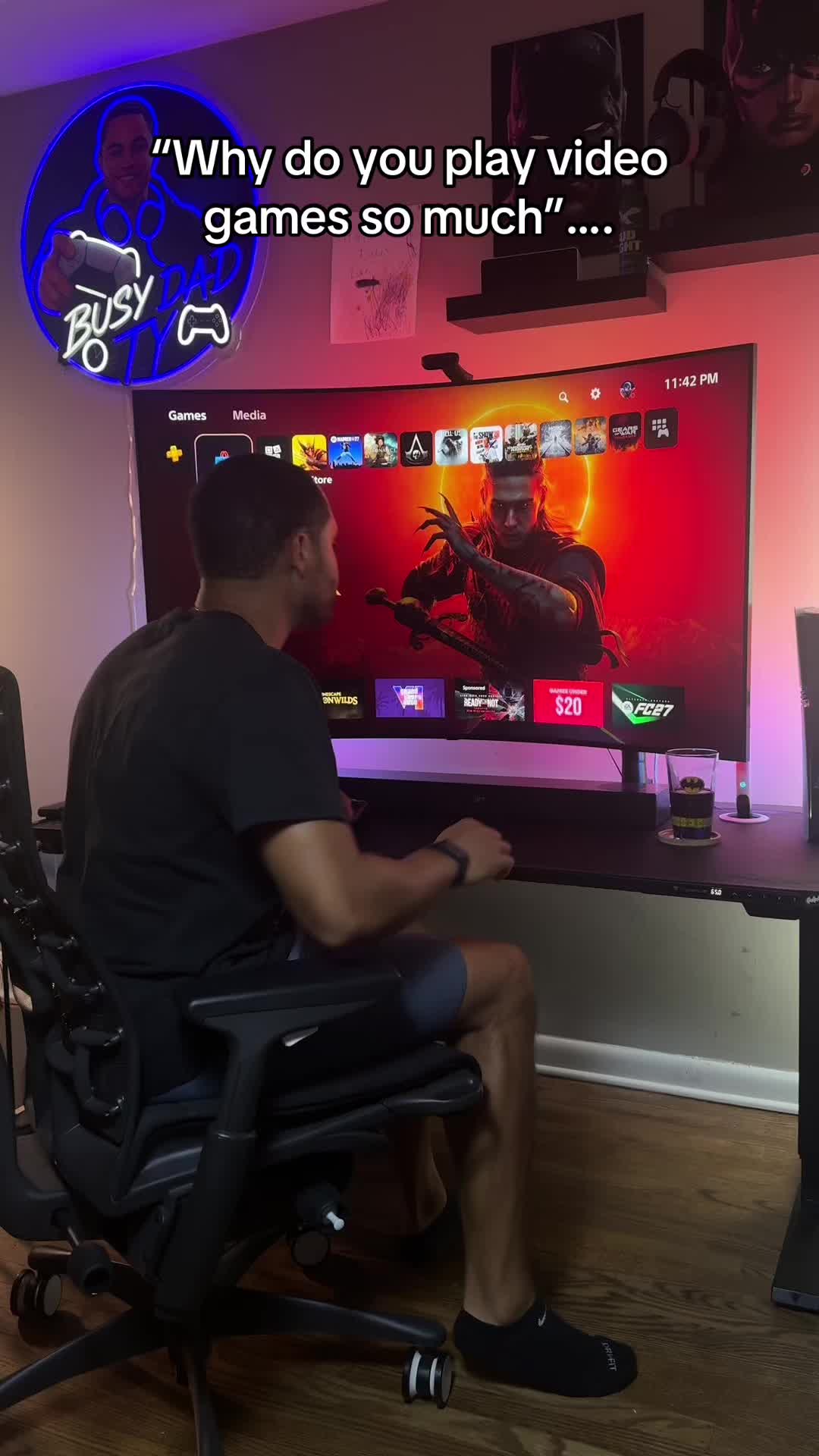 “Why do you play video games so much”… #gaming #gamingontiktok #gamingsetup #gaminglife #gamerdad