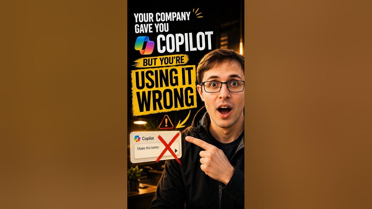 Your Company Gave You Copilot—But You’re Using It Wrong ▶️ Watch the complete Copilot video here: • 9 Microsoft Copil...