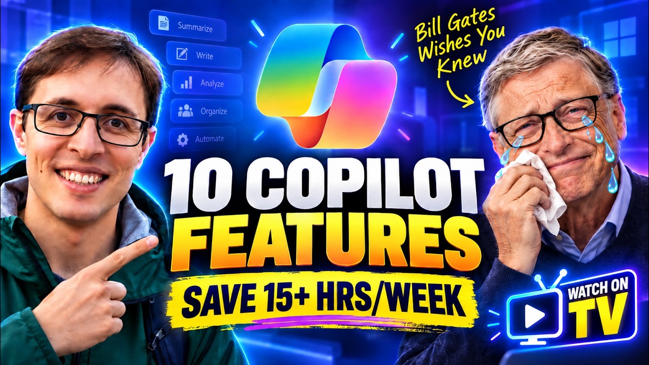 10 Microsoft Copilot Features Bill Gates Wishes You Knew — Save 15+ Hours a Week 💬 Comment AI below and I’ll send yo...