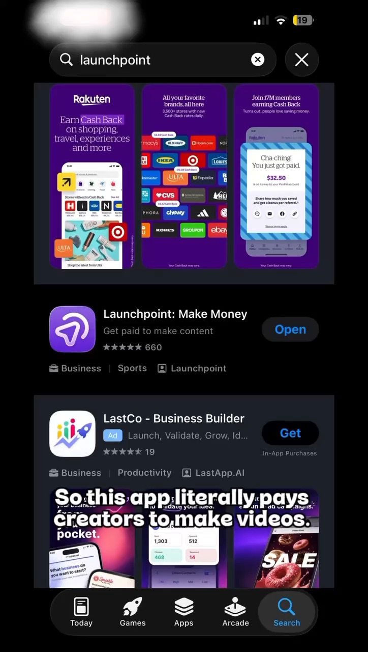 Example advertising video