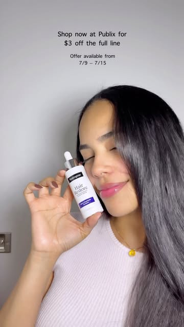 #AD Advanced Hair Growth Support designed with dermatologists. Shop the full line at Publix and save $3. @neutrogena...