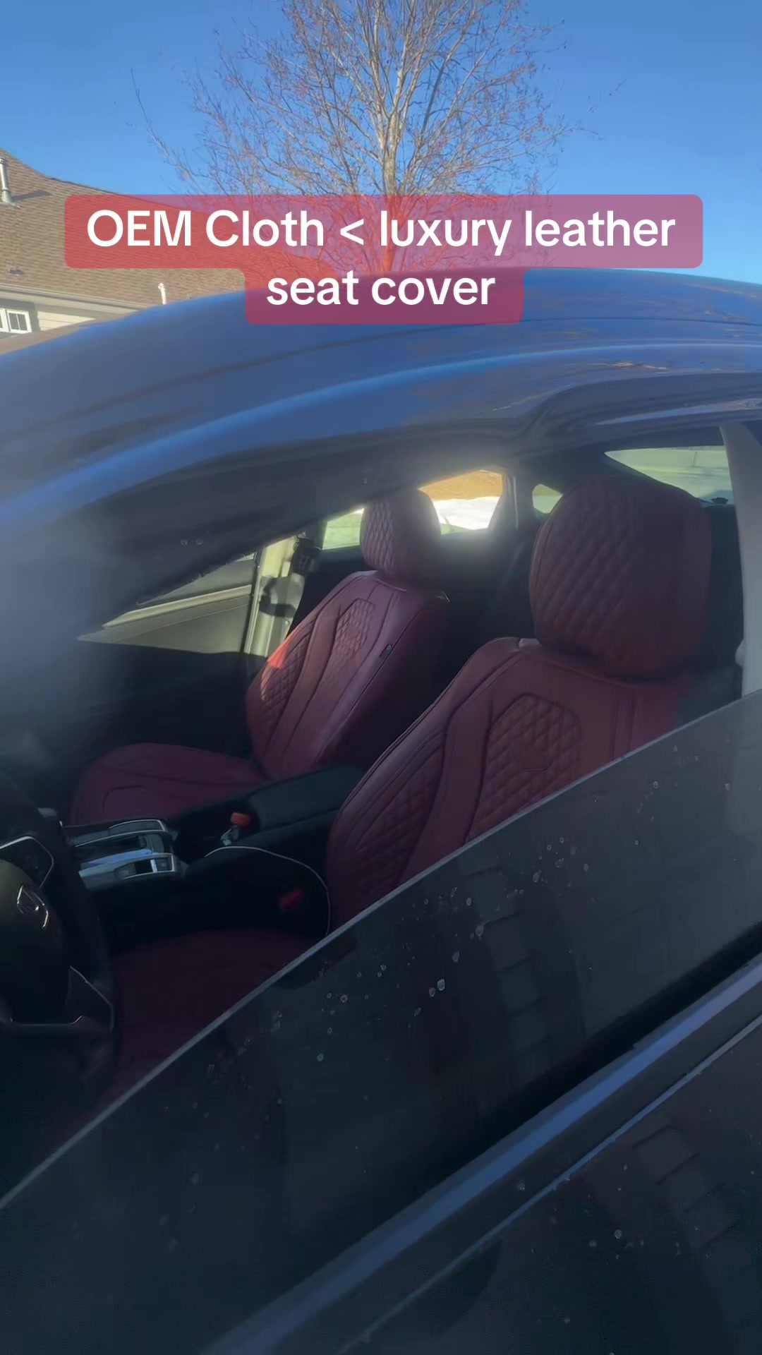 Univeral Luxury Seat cover from the TikTok shop👀