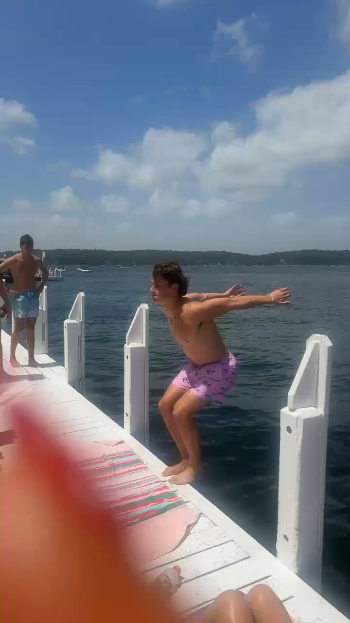 Backflip into Lake Geneva