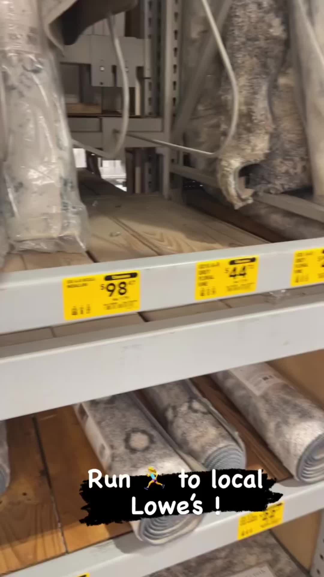 Check your local lowes! No guarentee they will have the same things on clearance but since they are discontinued rugs...