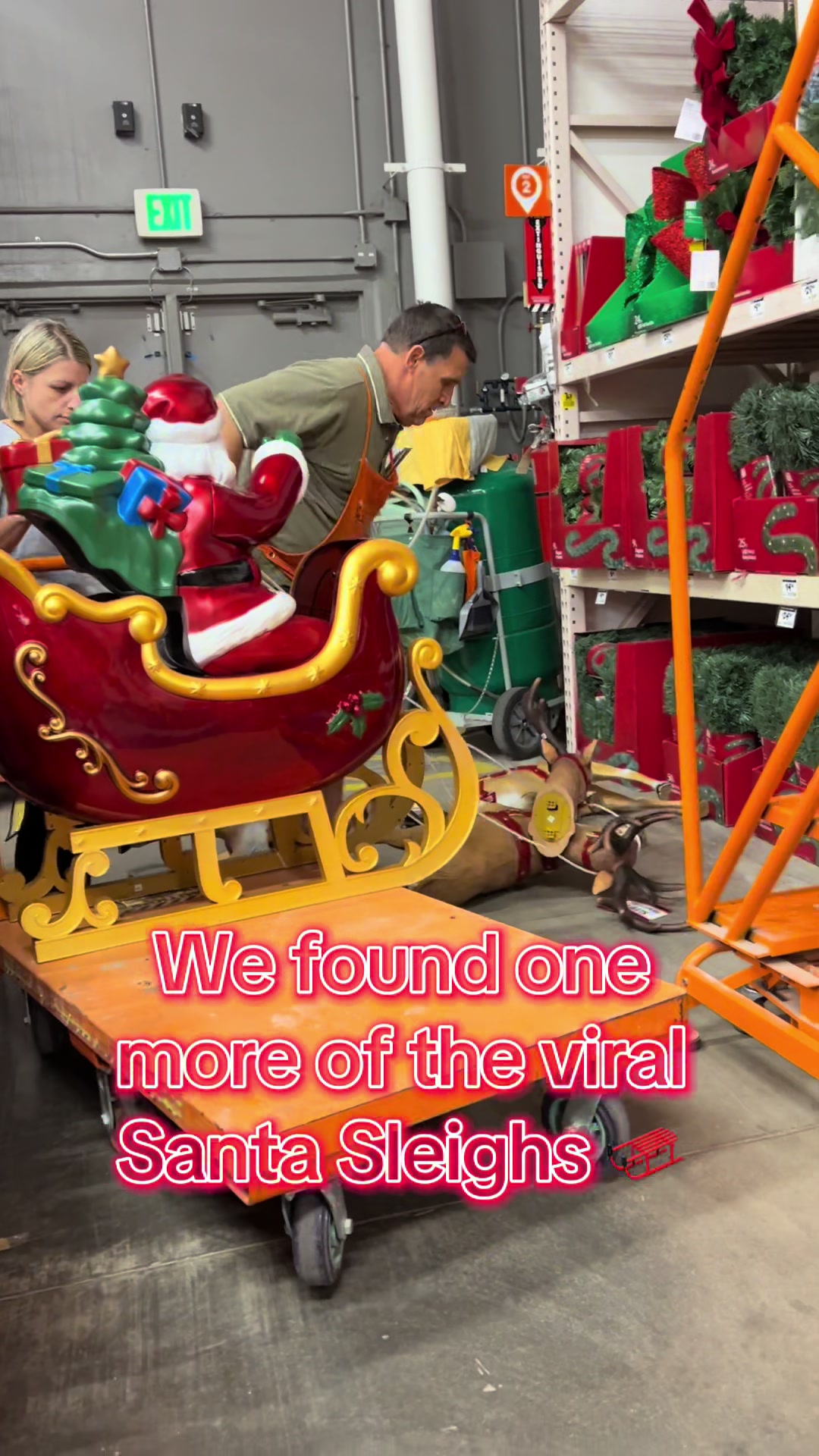 Ready to Sleigh Christmas 🎅 #fy #christmas #christmasdecor #christmascountdown #christmasdecor @The Home Depot