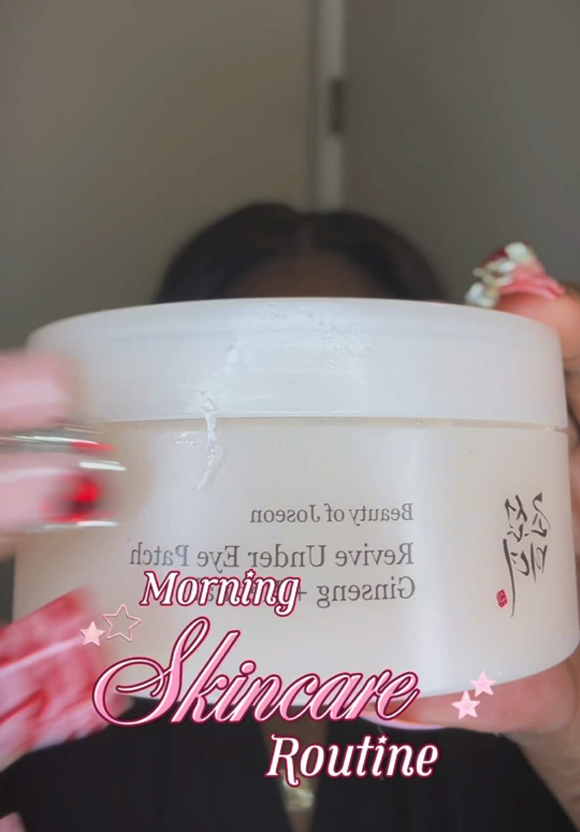 morning skincare routine ft. @Beauty of Joseon * revive under eye patches w/ ginseng + retinol * glow serum w/ niacin...