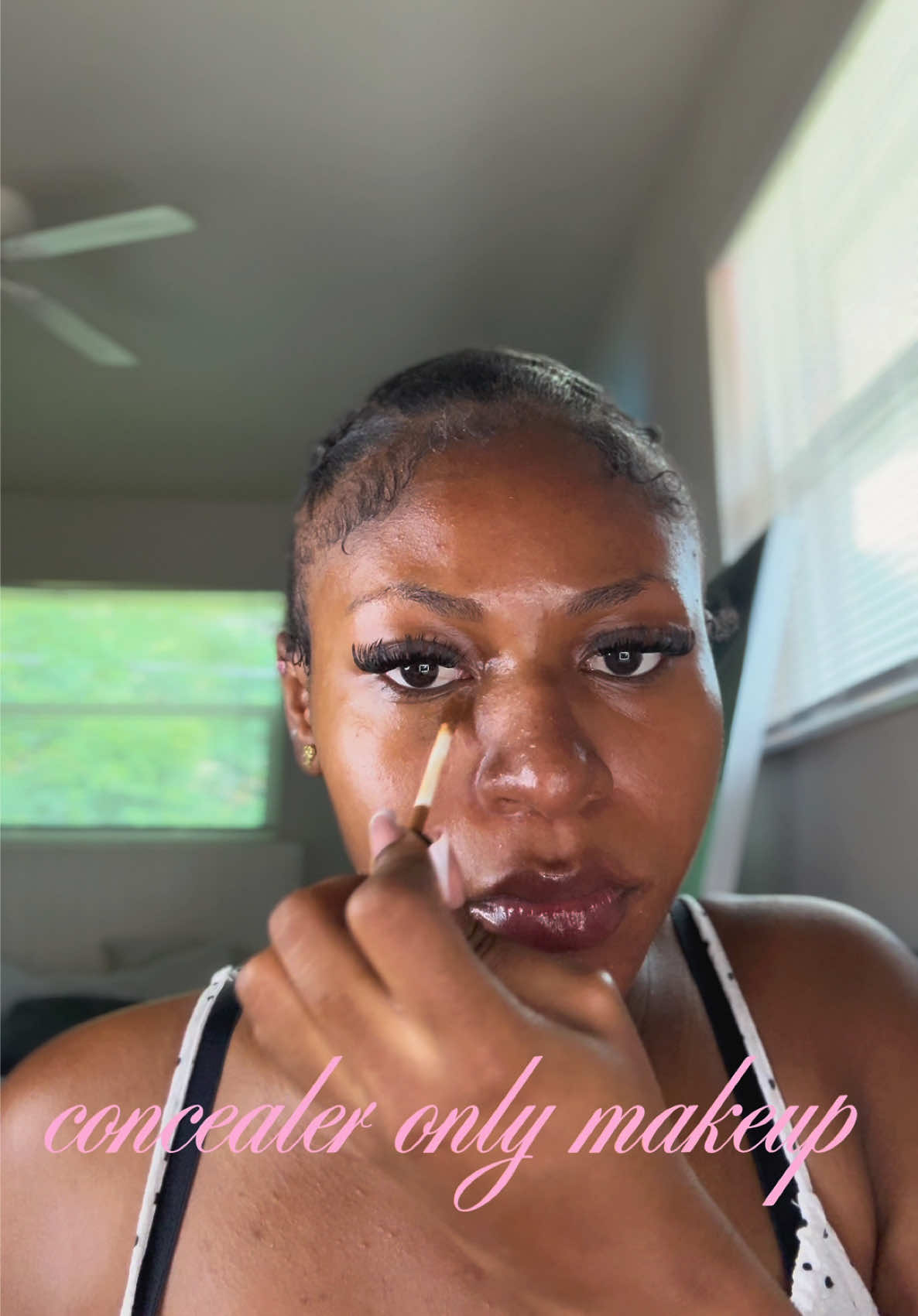concealer only makeup 🌟 #audrelaine #concealertutorial #minimalmakeup #summermakeup