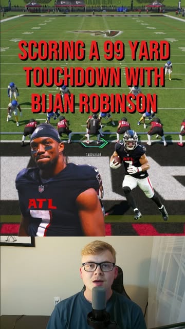 Scoring a 99 yard touchdown with Bijan Robinson?!