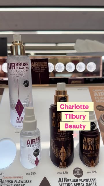 This is the Charlotte Tilbury Airbrush Flawless Setting Spray Love it😘 @socialtiphq @charlottetilbury Ad #CharlotteT...