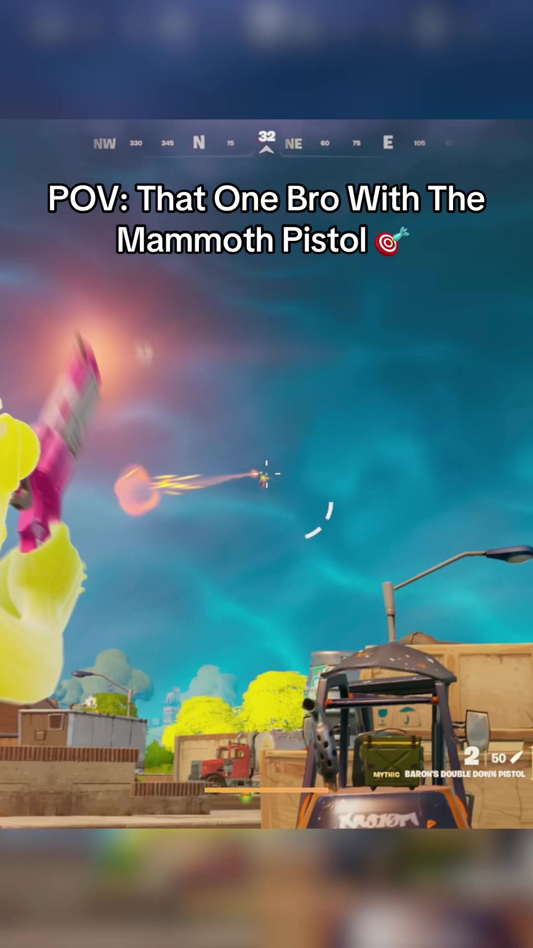 POV: That One Bro With The Mammoth Pistol 🎯 #crackly #fortnite #gaming #fyp #fortniteclips