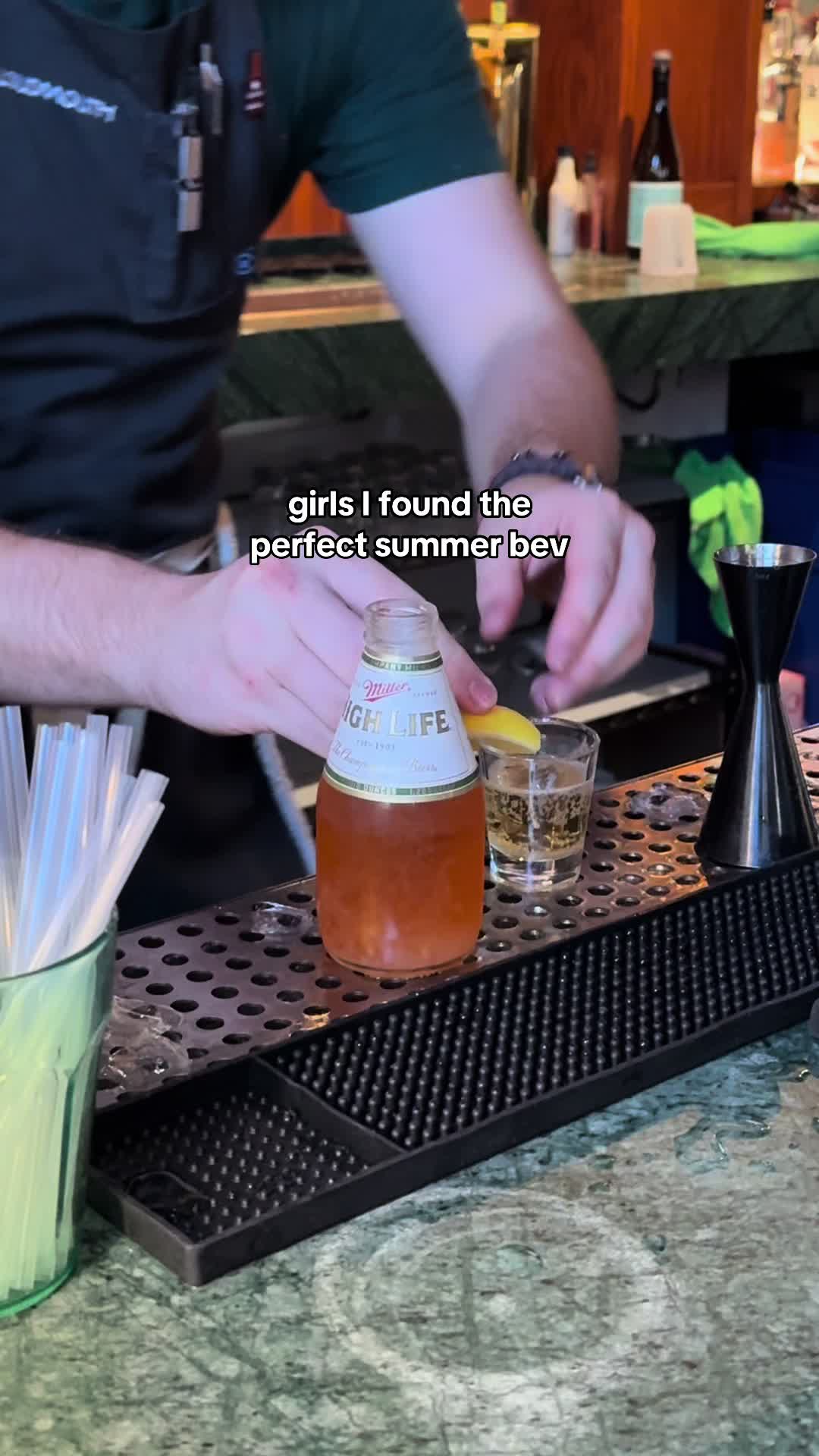 miller high lifes are for the girls !!! this was the “spaghett” at Loudmouth Pizza in atx #austin #summerdrinks #summ...