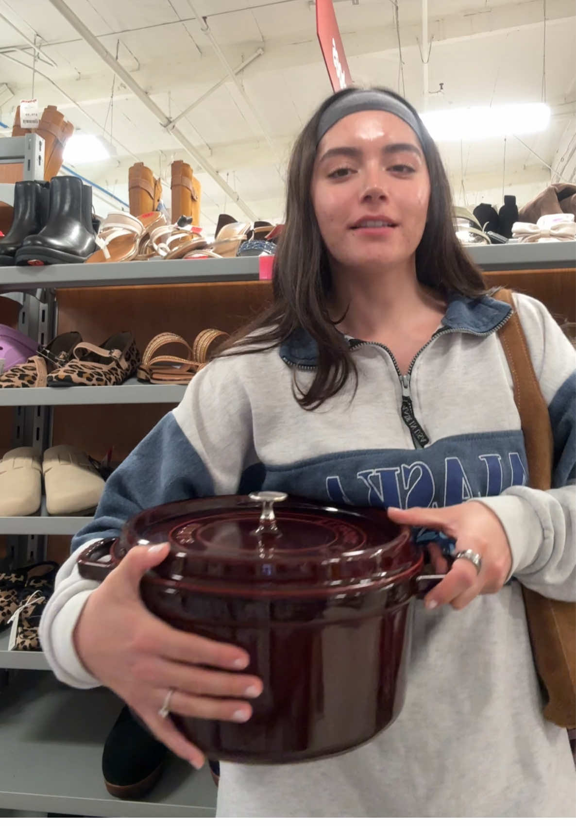 They only Staub product at TJ Maxx! It just happens to be their 7 qt dutch oven in the color grenadine? The day after...
