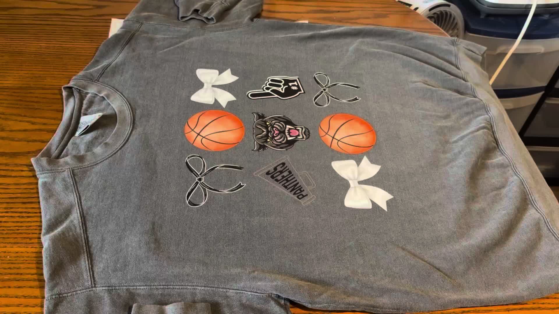 It’s basketball time! 🏀 #basketball #sweatshirt #smallbusiness #panthers