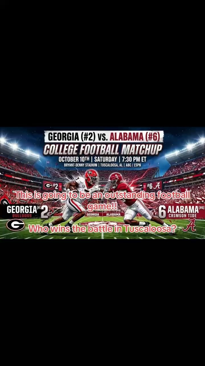 Bama vs Georgia