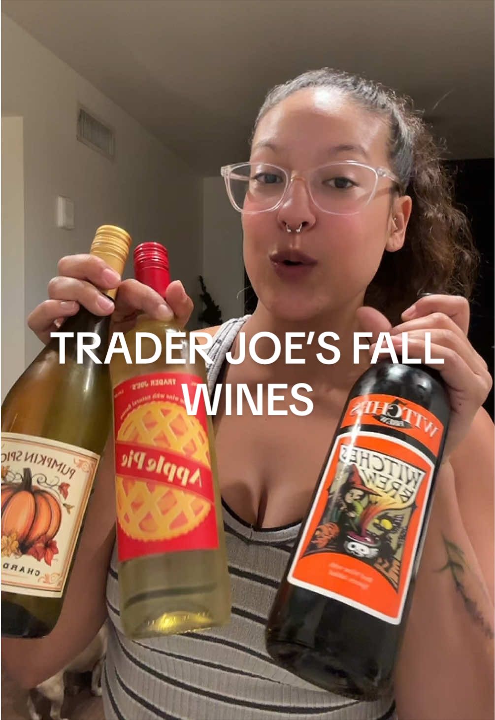 i’m SO happy right now 🍂🥂🎃 @Trader Joe's #traderjoes #witchesbrew #winetasting #traderjoesmusthaves #falldrinks