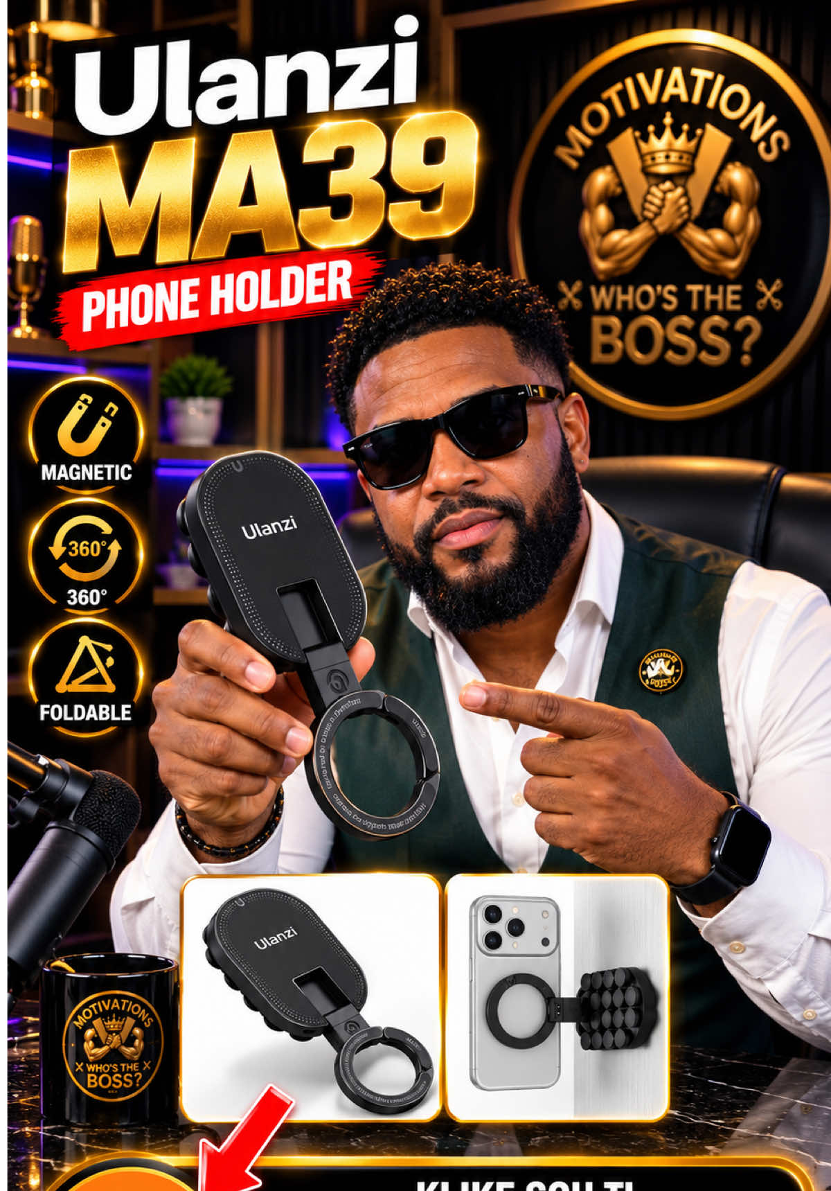 Hey Boss Family 👑 Mwen achte Ulanzi MA39 sa a ak pwòp lajan pa m epi mwen itilize l mwen menm. Pèsonn pa peye m pou...