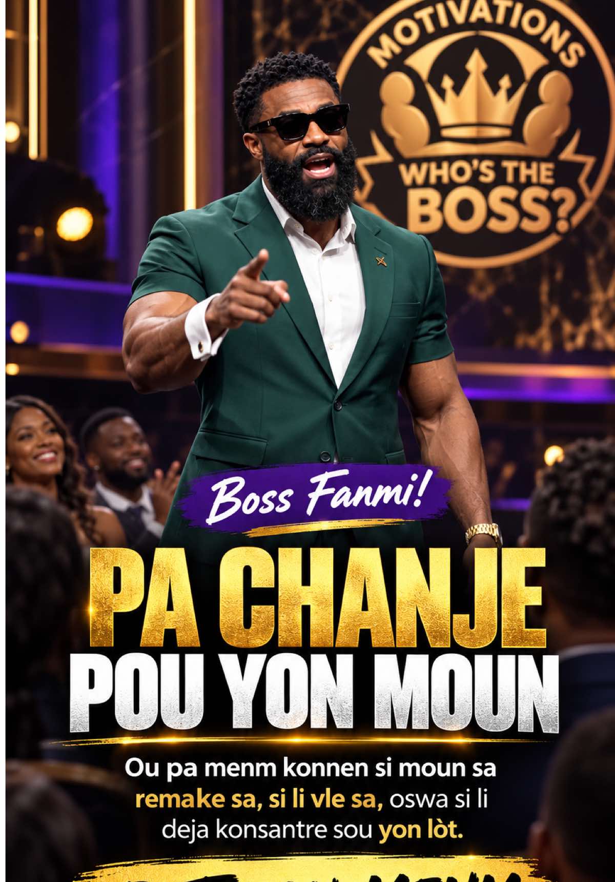 Boss Fanmi! 👑 Pafwa w ap chanje pou yon moun, pandan moun sa ap chanje pou yon lòt. Moun sa l ap chanje pou li a ap...