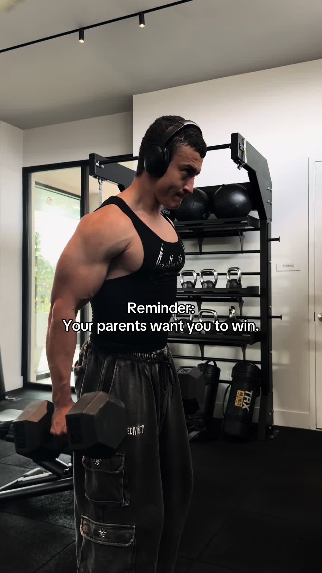 I may lose, I may fail, but I’ll be damned if I disappoint my parents. #fyp #gym #motivation #viral