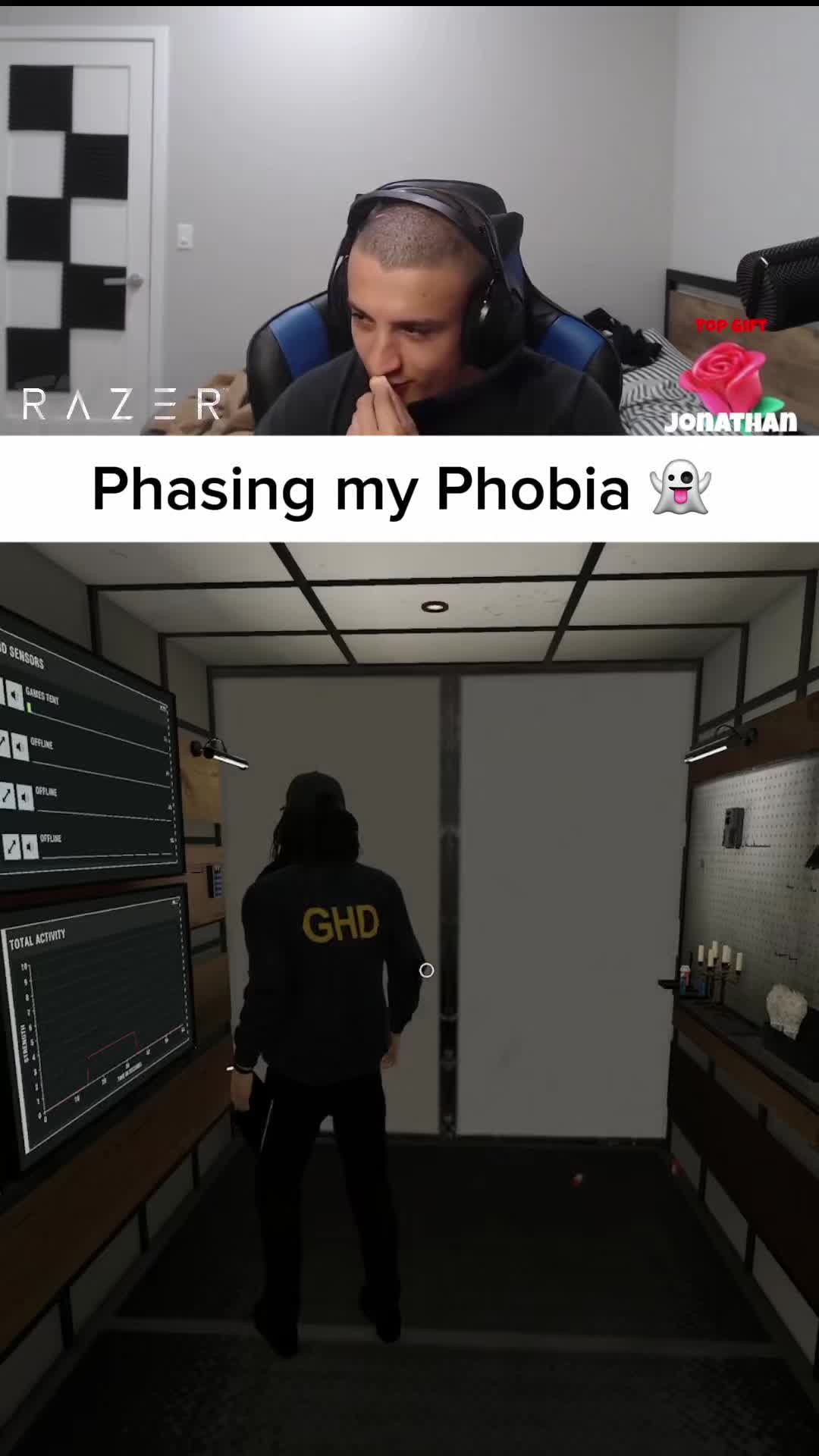 Ultimate Phasing session brought to you by Razer #phasmophobia #razerpartner #razer #gaming #fyp
