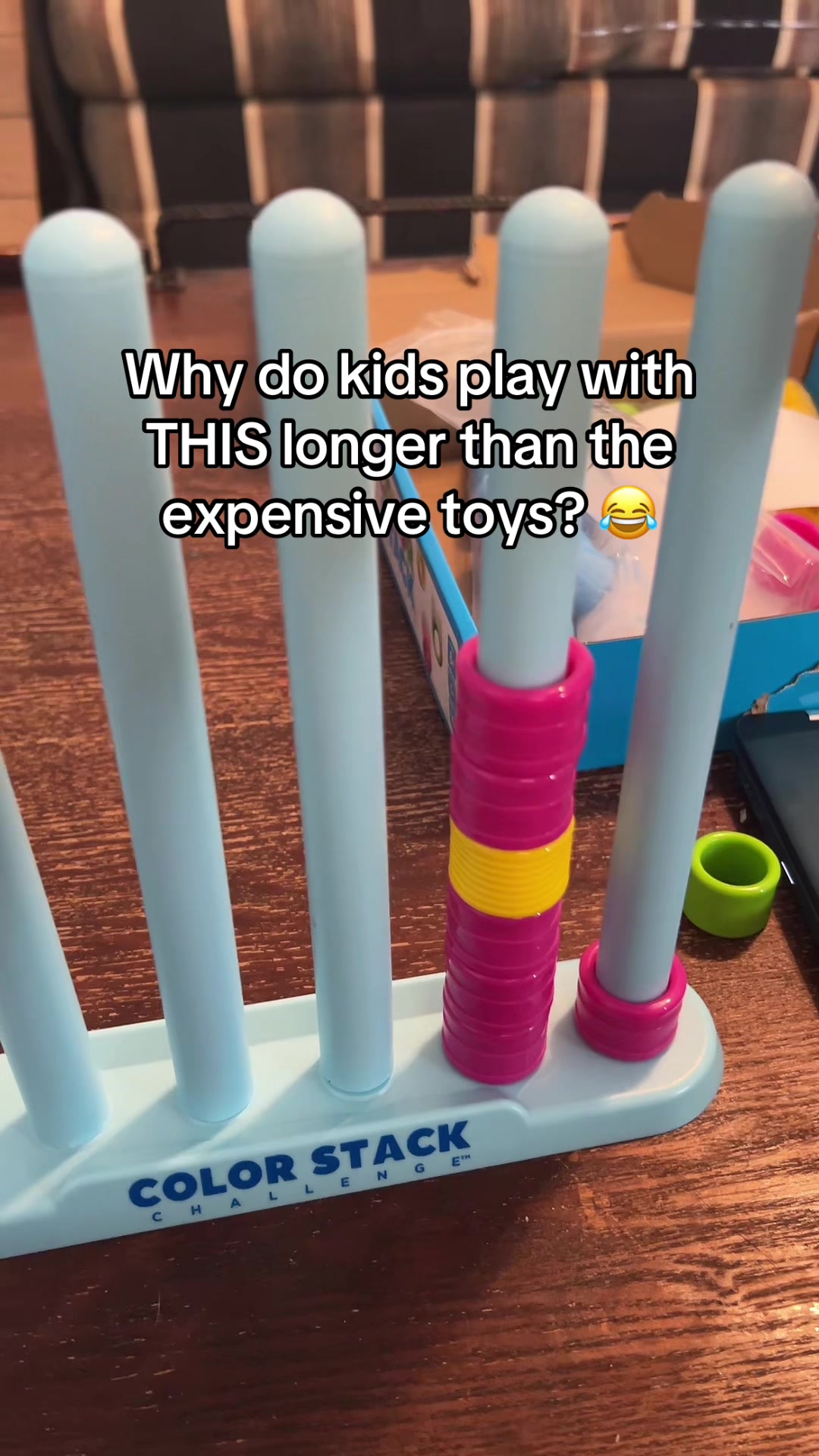 Simple toys always end up being the ones they play with the longest 😂 This little ring stacker keeps those busy hand...
