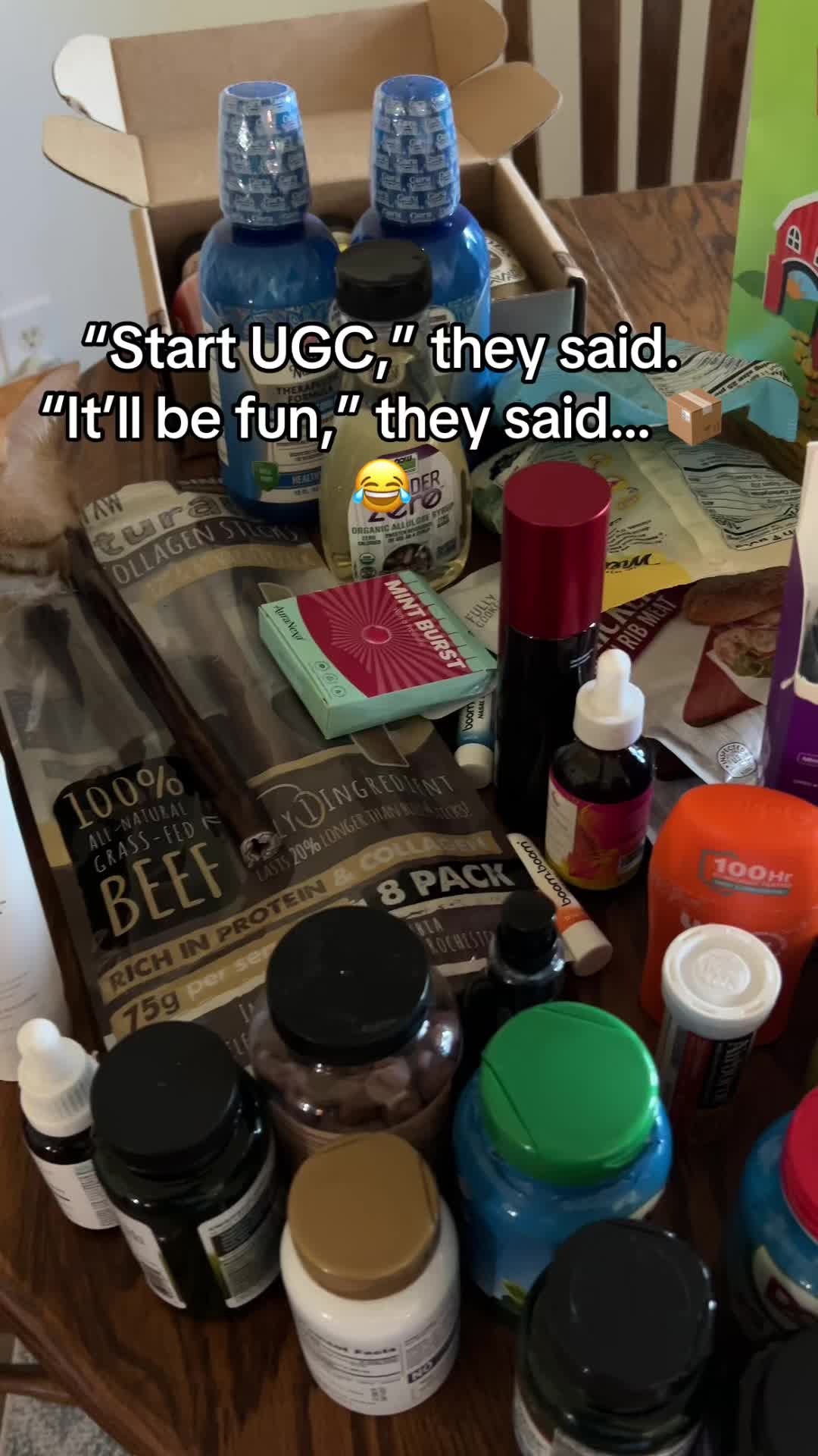 “Start UGC, it’ll be fun”… now my porch looks like a delivery hub 😂📦 They weren’t wrong, I’m having a BLAST! What’s...