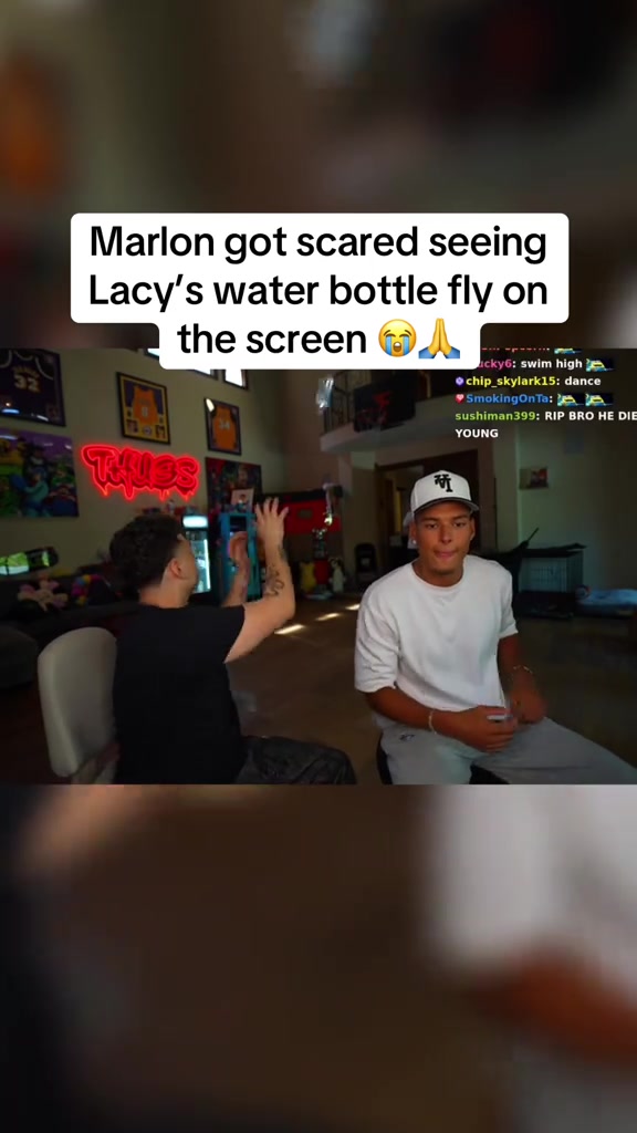 Marlon got scared😂 #fyp #marlon #lacy #viral #streamer
