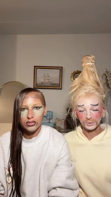 Lmk what you guys think of the new looks! @kamifottaaa @kennaadiii #sisters #siblings #comedy #viral