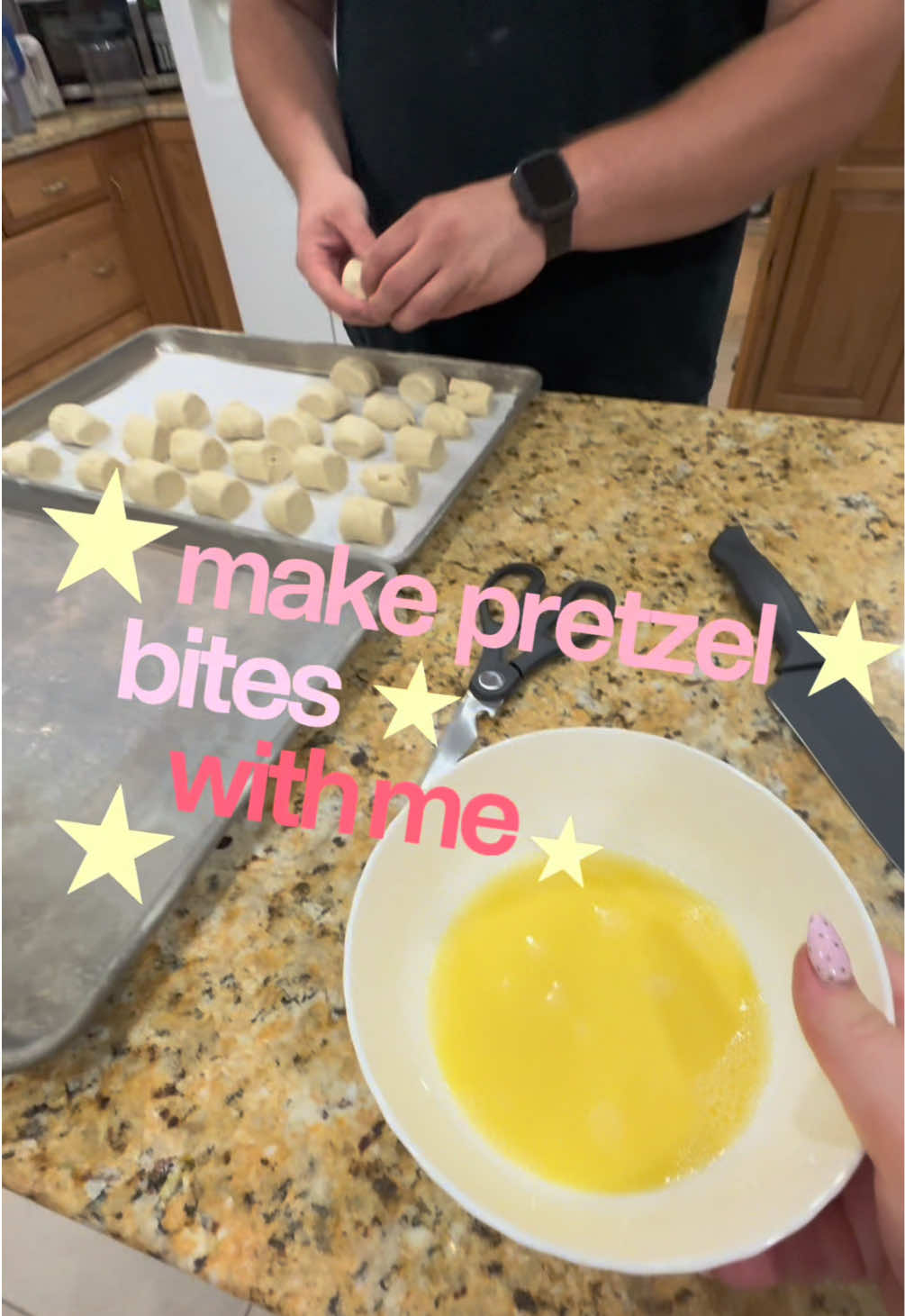 pretzel bites are something special that me and my husband love to make! we’ve been making them for the majority of o...