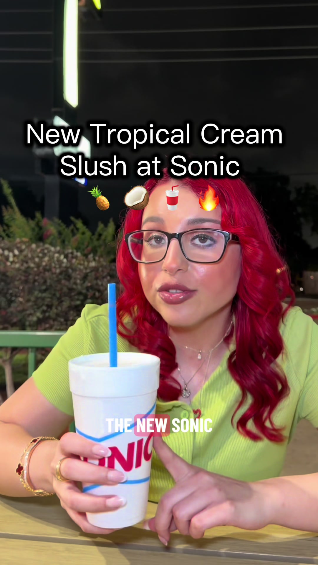 Y’all have to try the new tropical cream slush at sonic now! @SONIC Drive-In #sonicpartner