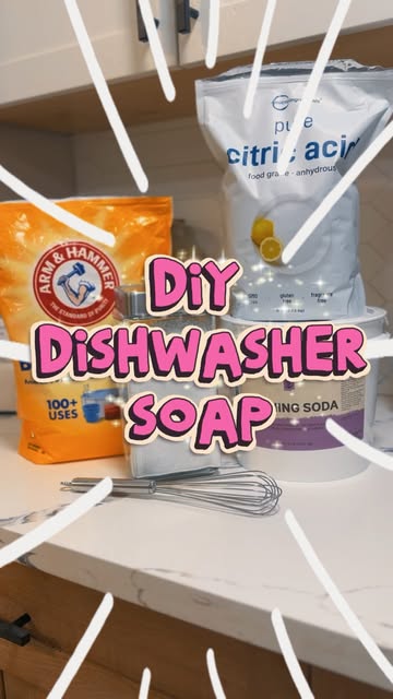 Love me a good non-tox swap! DIY dishwasher soap: 1 cup baking soda 1 cup washing soda 1 cup citric acid Optional: es...