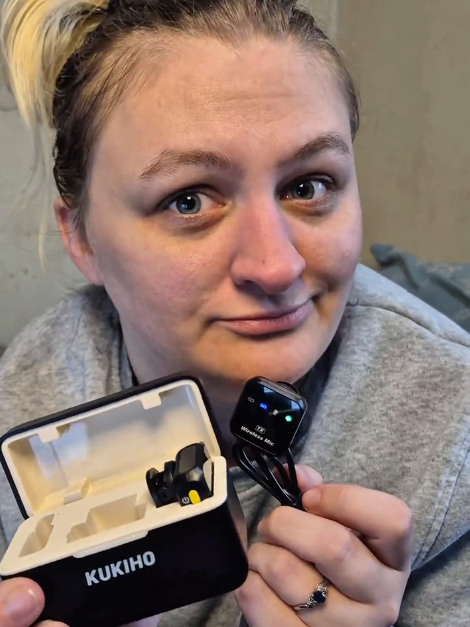 Unboxing/testing my brand new Kukiho dual microphone set for my new UGC journey! I genuinely love these mics!#ugc #co...