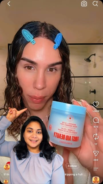 If Makeup by Ariel says this is step one, I’m listening! ✨ Testing out the @firstaidbeauty Brighten + Glow Facial Rad...