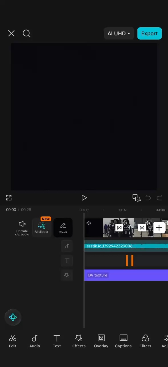 A view of my editing skills