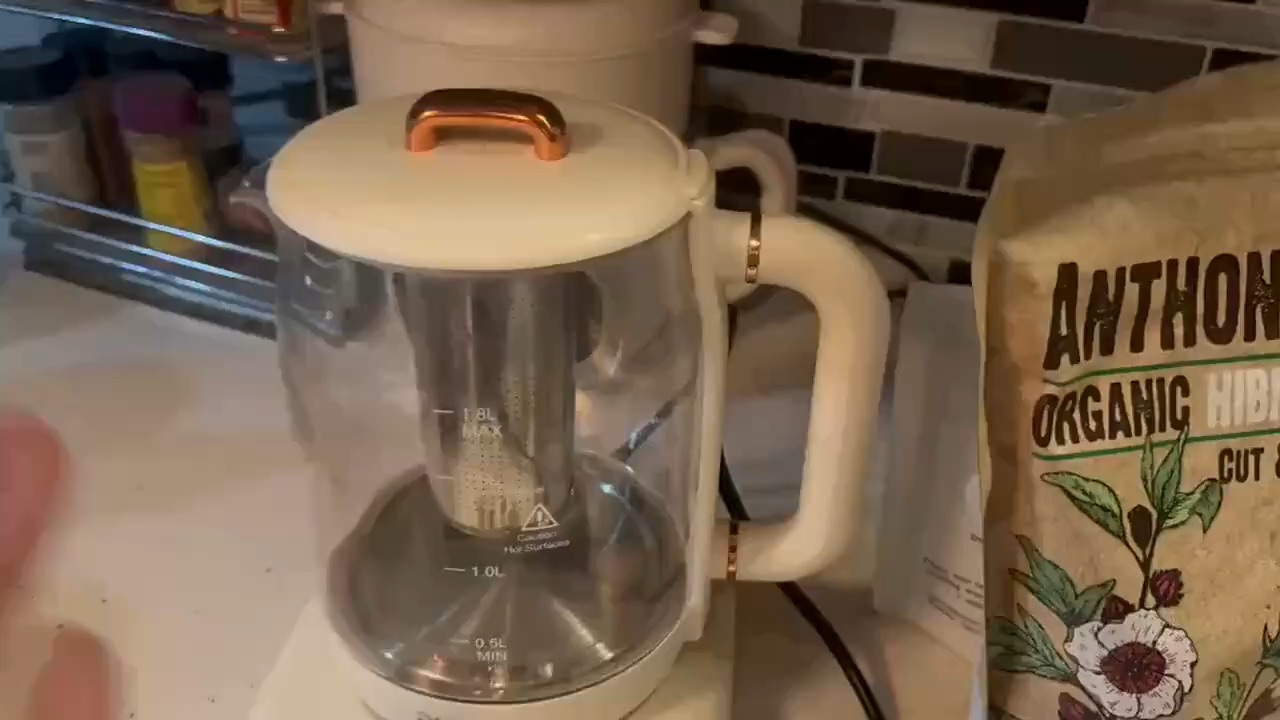 Making herbal  tea