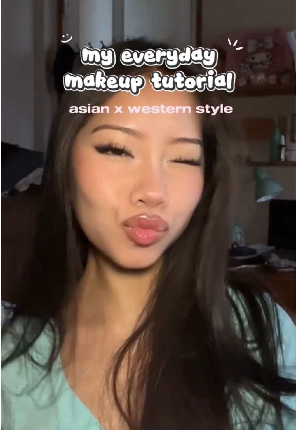 Highly requested makeup tutorial (asian and western style) 😁 using @Momo's Workshop puffs Rose Manour 🤍 use code ha...