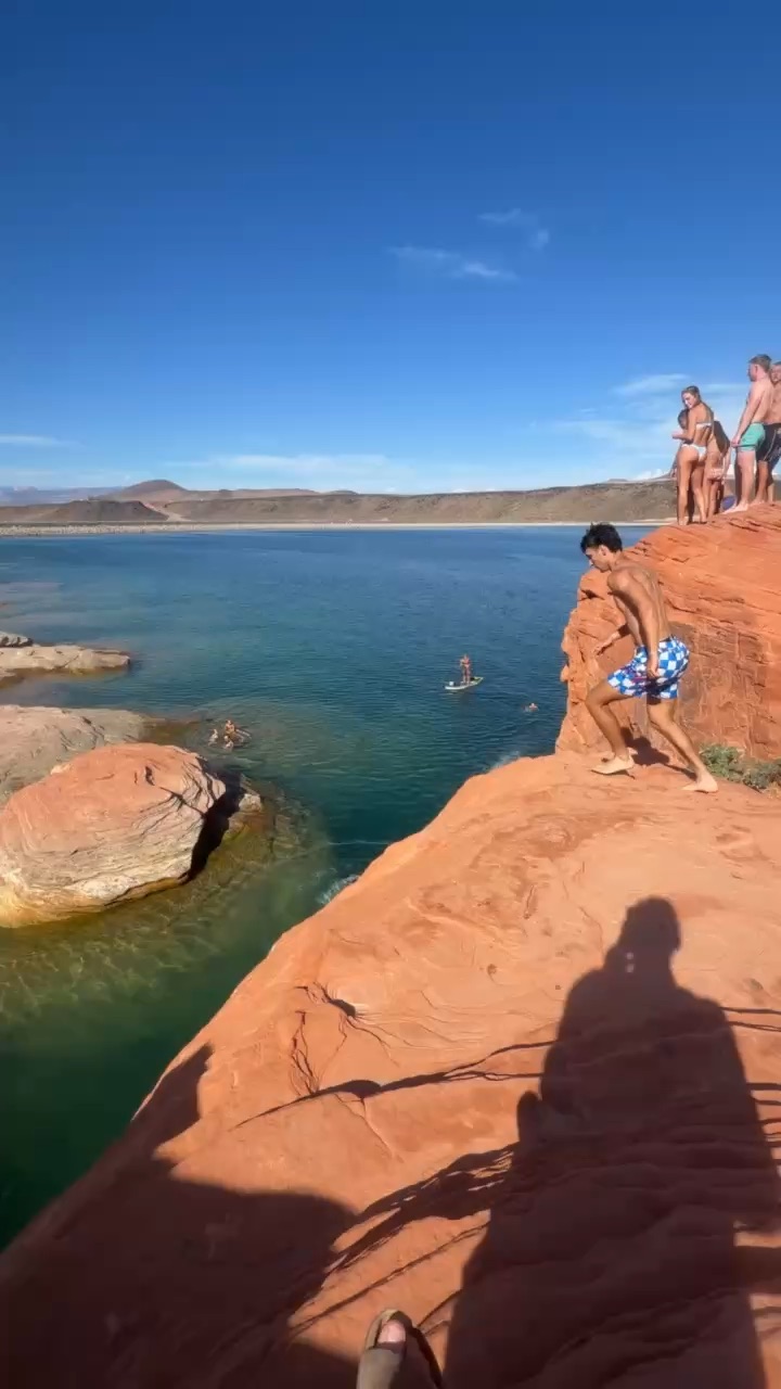 Cliff jumping