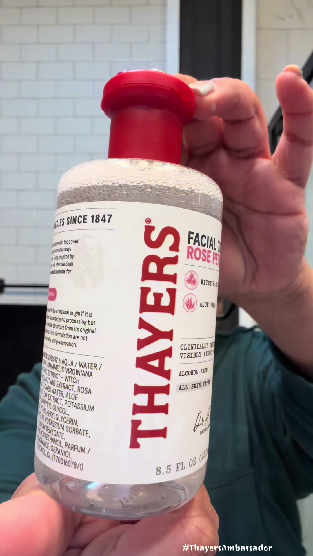 POV: you found the toner that makes your skin feel fresh, calm, and hydrated. 🌹✨ #ThayersAmbassador #Thayers #Rose @...
