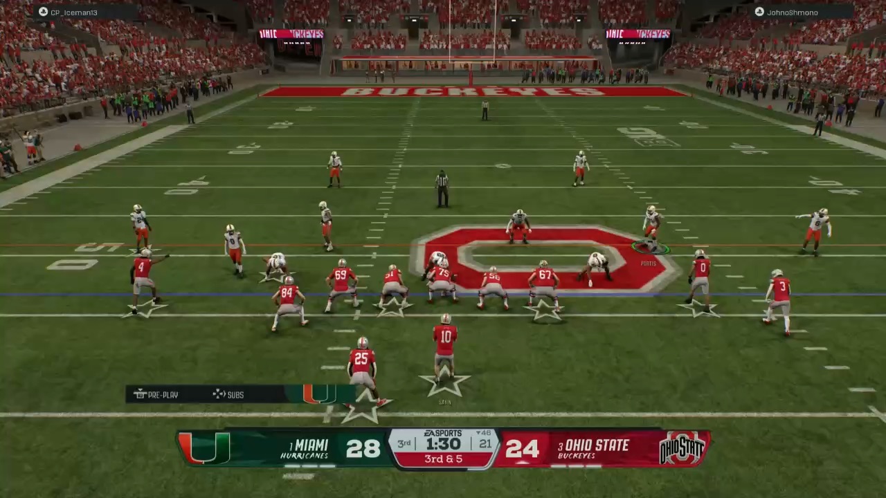 Playing NCAA football Road to CFP
