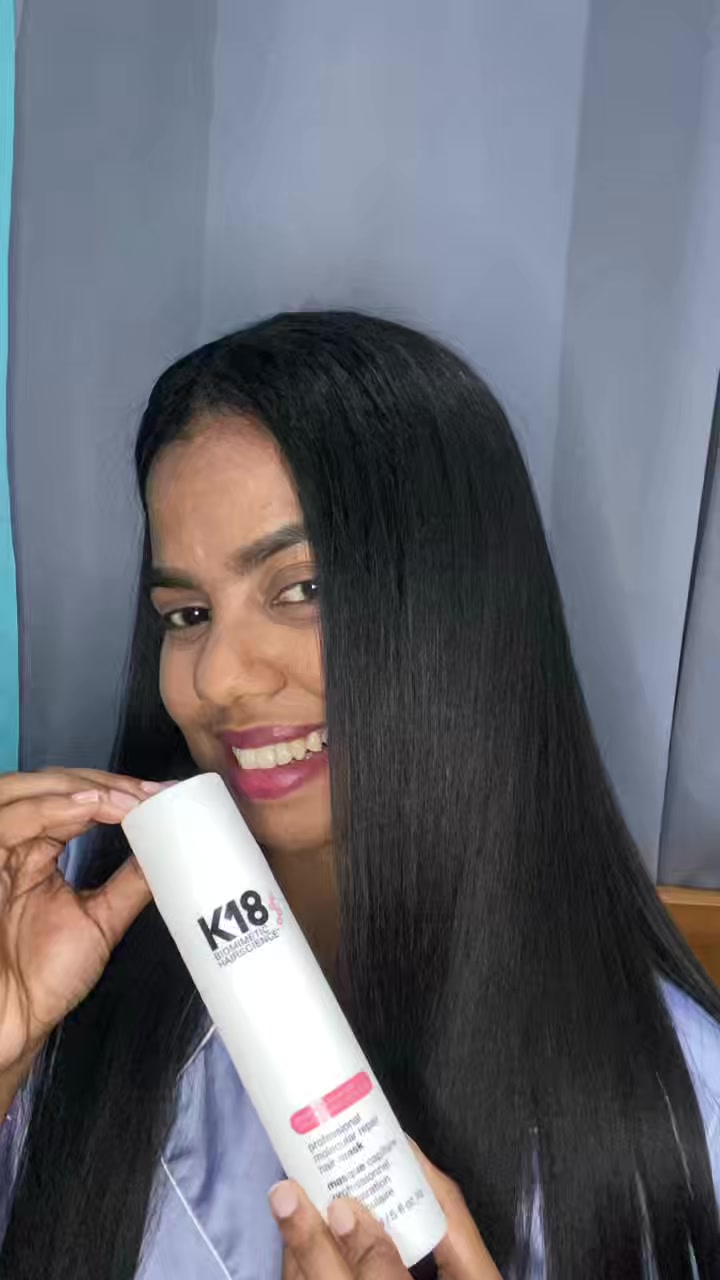 Mi nuevo aliado para mantener mi melena saludable , con brillo y cero frizz #K18 #ReparadorMolecular #CabelloSaludabl...