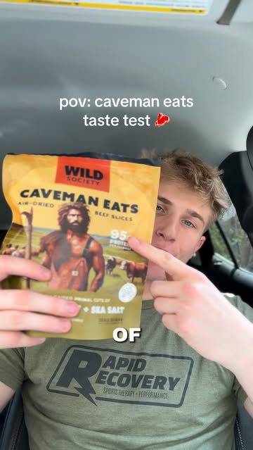 POV you try caveman eats for the first time 🔥 @evanmaag_