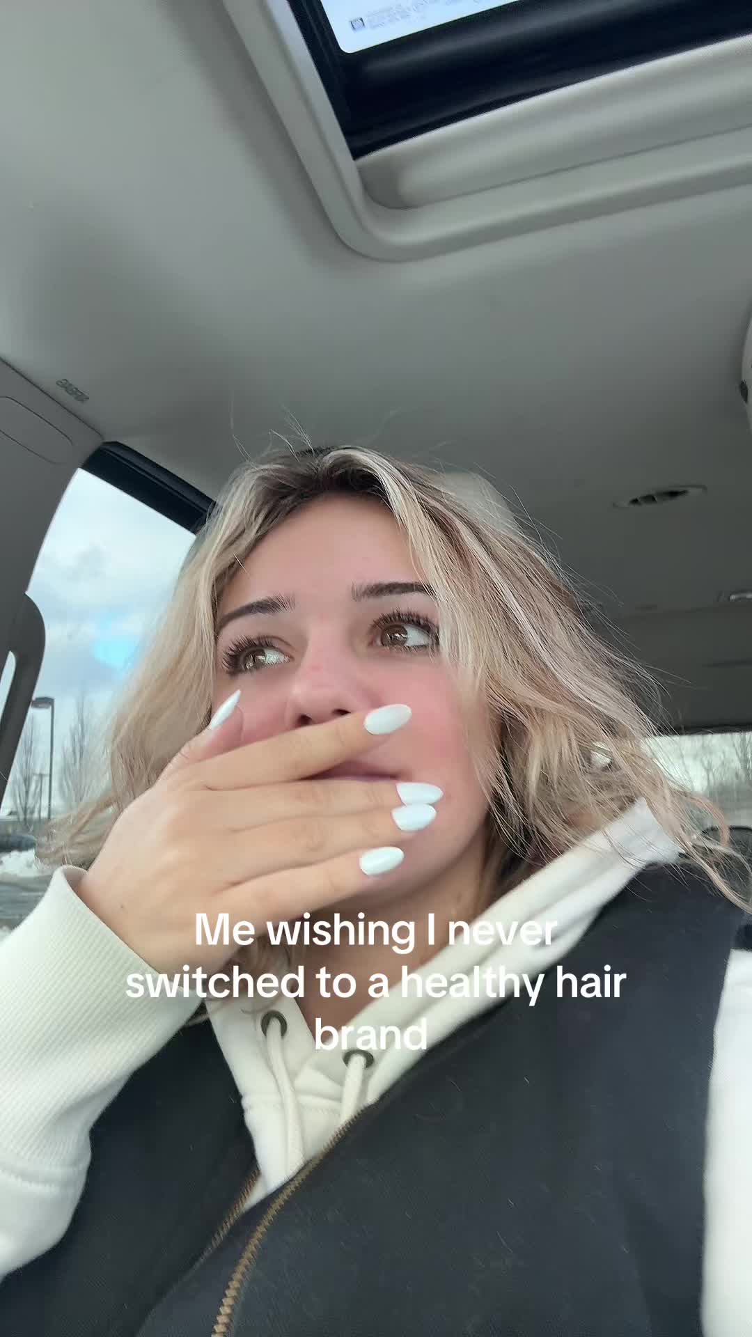 Now that I’m taking care of my scalp…. My roots decided to sprint #haircare #blonde #roots