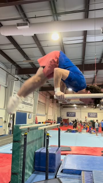 It harder than it looks 😳 #gymnastics #malegymnast #gymnast #gym #challange